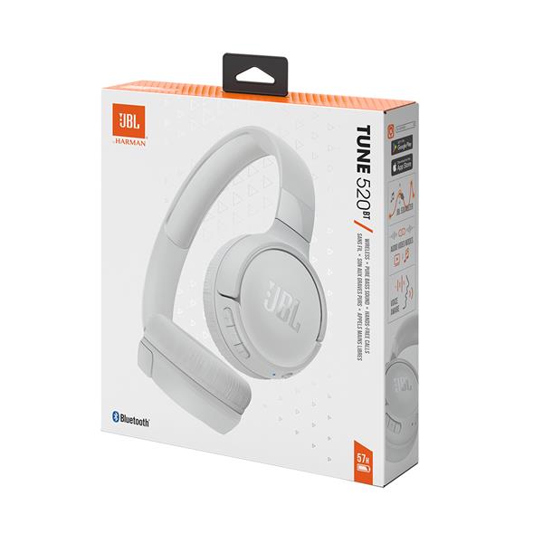 Auricular JBL Tune 520BT Bluetooth Blanco C/Micrófono