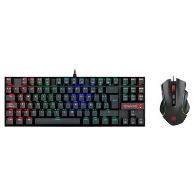 Combo Redragon K552RGB-BA-SP Teclado Kumara RGB y Mouse Griffin RGB