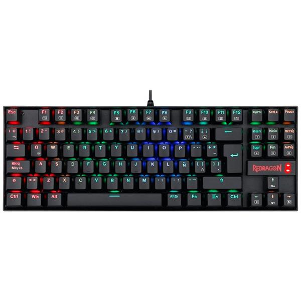 TECLADO REDRAGON K552 KUMARA MECANICO RGB ESP SWITCH RED