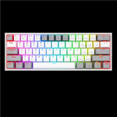 Teclado Mecanico 60% Redragon Fizz Pro K616 White/Gray RGB Red Switches