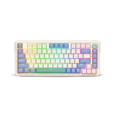 TECLADO MECANICO REDRAGON UCAL PRO CREAM/PURPLE/GREEN 673CPG RGB PRO