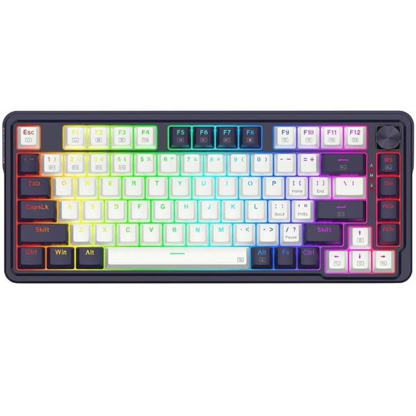 TECLADO MECANICO REDRAGON UCAL PRO WHITE/BLACK 673CPG RGB PRO