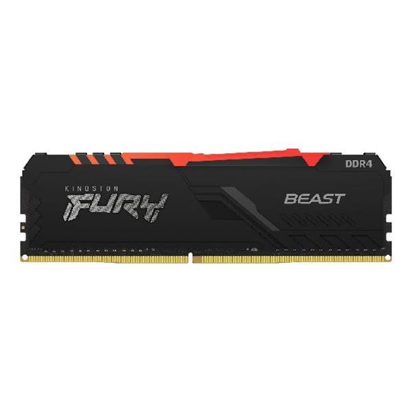 MEMORIA RAM KINGSTON FURY BEAST RGB BLACK XMP 16GB 3200 MHZ DDR4