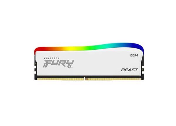Memoria Ram Kingston Fury Beast RGB White Special Edition 16GB 3200 Mhz DDR4
