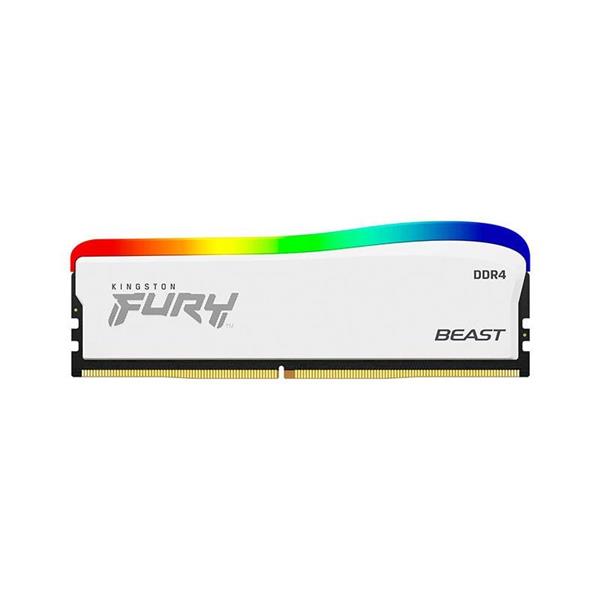 MEMORIA RAM KINGSTON FURY BEAST WHITE RGB 8GB 3200 MHZ DDR4