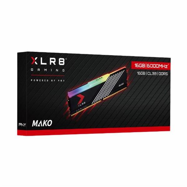 Memoria Ram PNY XLR8 Gaming MAKO EPIC-X 16GB 6000Mhz RGB BLACK DDR5