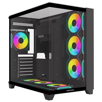 GABINETE ARKHAM MINOR BLACK - FAN X7 ARGB