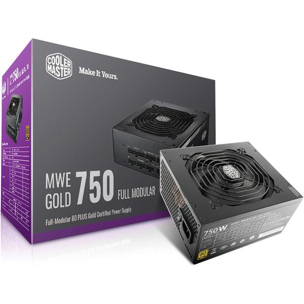 Fuente 750W Cooler Master MWE 80 PLUS Gold Full Mo