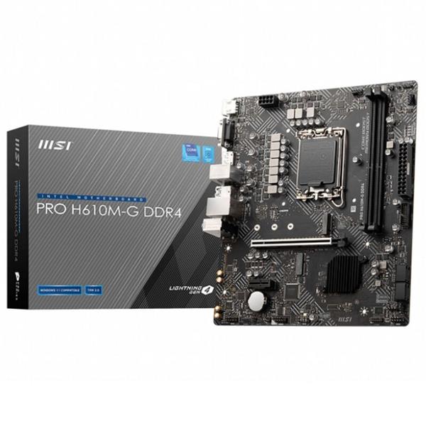 MOTHERBOARD MSI PRO H610M-G 1700 DDR4