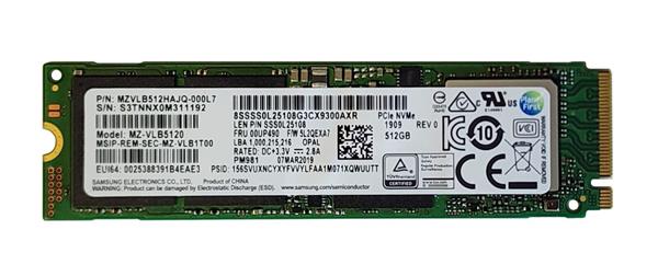 DISCO SOLIDO SSD 512GB SAMSUNG MP991 M.2 NVME PCIE X4 3.0 - OEM