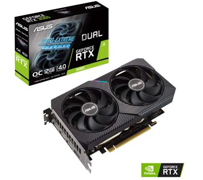 PLACA DE VIDEO ASUS DUAL RTX 3060 O12GB V2