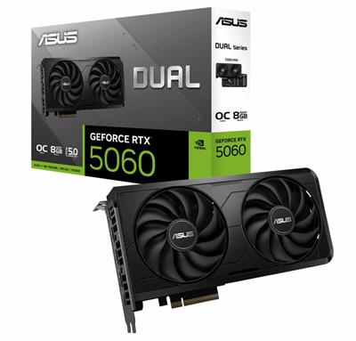 PLACA DE VIDEO ASUS DUAL RTX 5060 O8GB EVO