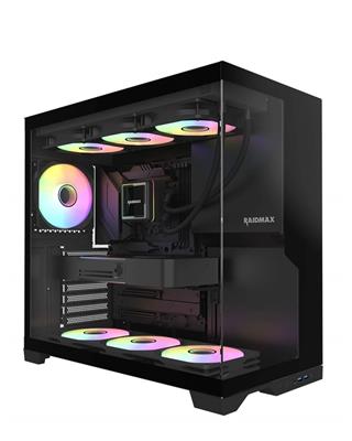 GABINETE GAMER RAIDMAX INFINITA I700 BLACK ARGB TG