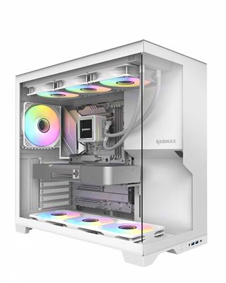GABINETE GAMER RAIDMAX INFINITA I700 WHITE ARGB TG