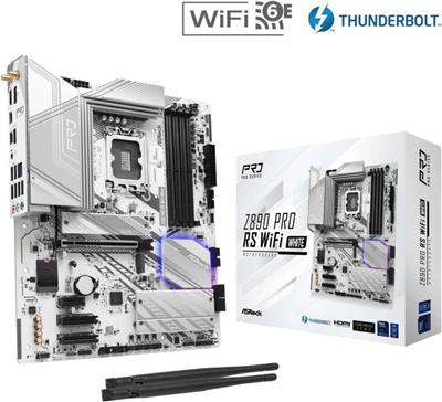 MOTHER ASROCK (LGA1851) Z890 PRO RS WIFI WHITE