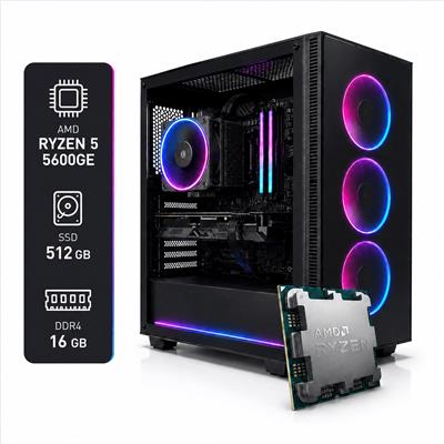 PC GAMER AMD RYZEN 5 5600GE 16GB RAM 512GB