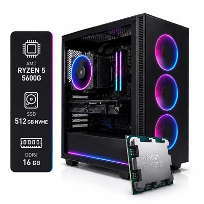 PC GAMER AMD RYZEN 5 5600GE 16GB RAM 512 NVME