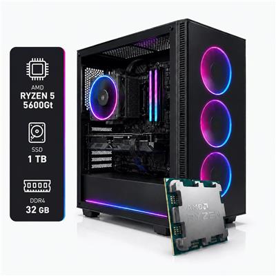 PC GAMER AMD RYZEN 5 5600GE 32GB 1TB WIFI+BT
