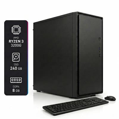 PC Armada Home Office AMD Ryzen 3 3200G 8GB RAM SS
