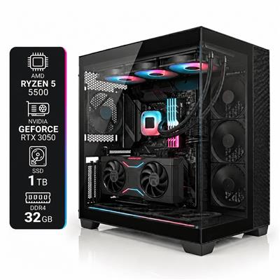 PC ARMADA STREAMING AMD Ryzen 5 5500 RTX 3050 32GB