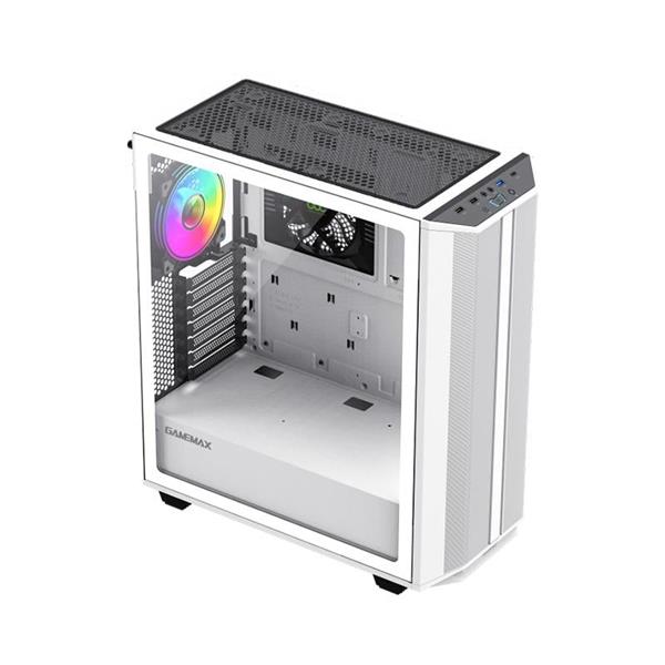 GABINETE GAMEMAX PRECISION 2 WHITE X1 FAN ARGB E-ATX