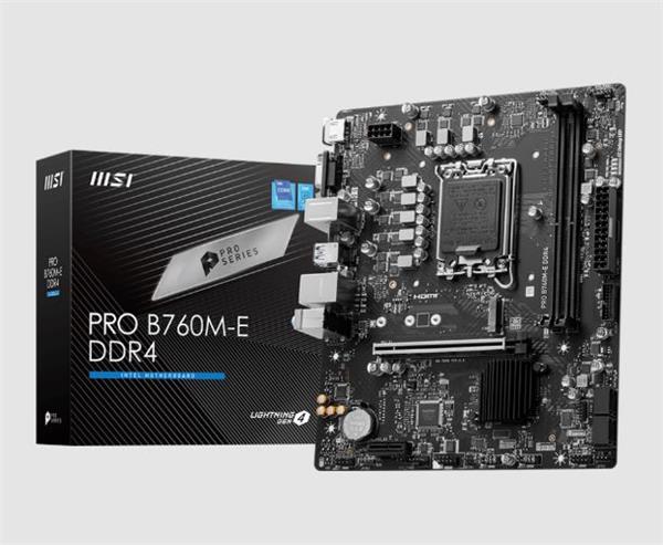 MOTHERBOARD MSI PRO B760M-E DDR4 S1700