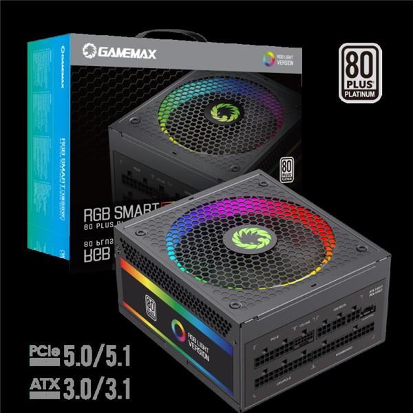 Fuente 1300W Gamemax Smart 80 PLUS Platinum Full Modular RGB