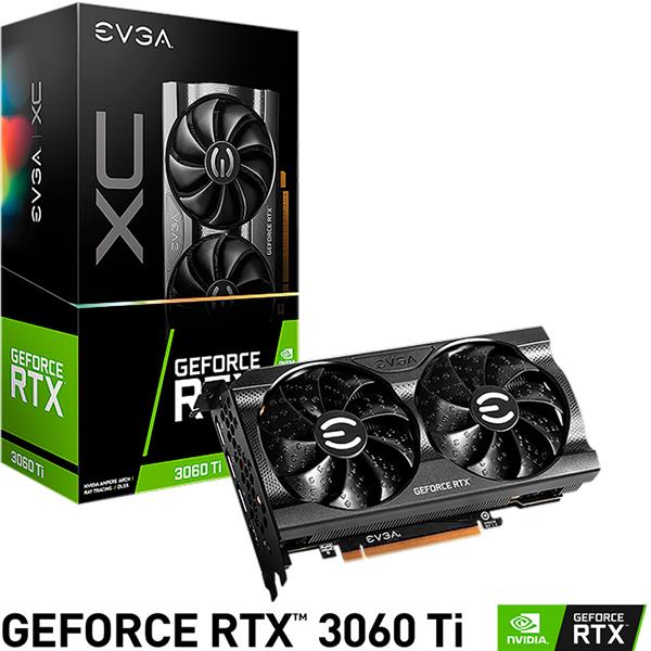 Placa de Video EVGA GeForce RTX 3060 Ti XC GAMING 8GB GDDR6