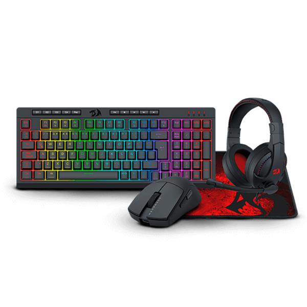 Combo Redragon 4 En 1 K515RGB + M724 + H211 + P016