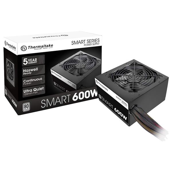 Fuente 600W Thermaltake Smart 80 PLUS White