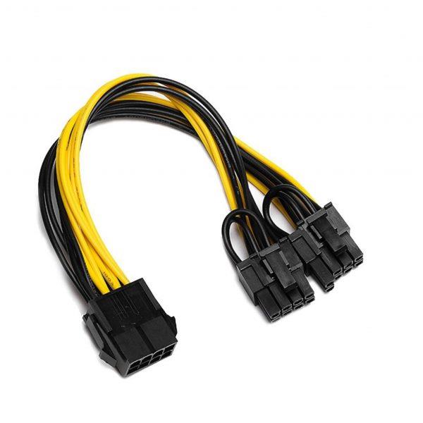 CABLE ADAPTADOR SPLITTER PCIE 6 A 2X 8 PIN (6+2) REFORZADO