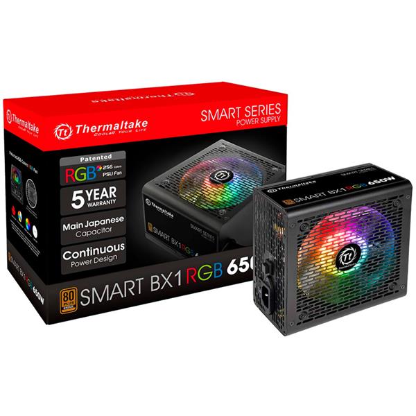 Fuente 650W Thermaltake Smart BX1 RGB 80 PLUS Bron