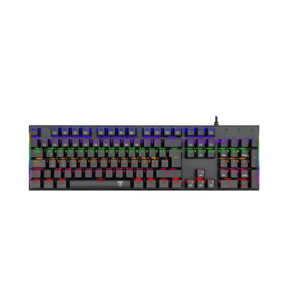 TECLADO T-DAGGER T-TGK310-RD NAXOS MECANICO RAINBOW SWITCH RED O.U.T.L.E.T (3 MESES GARANTIA)