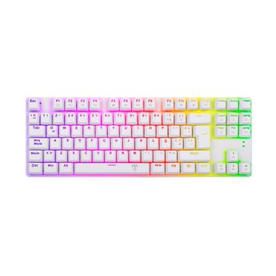 Teclado T-Dagger T-TGK315W-BL Bora WHITE Mecanico RGB TKL Switch BLUE