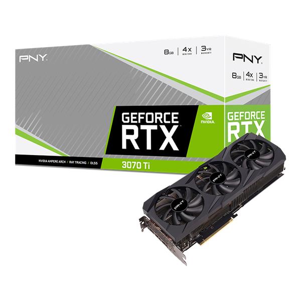 Placa de Video PNY RTX 3070 Ti VERTO RGB 8GB GDDR6