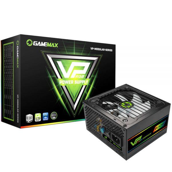 FUENTE 800W GAMEMAX VP-800 RGB 80 PLUS BRONZE