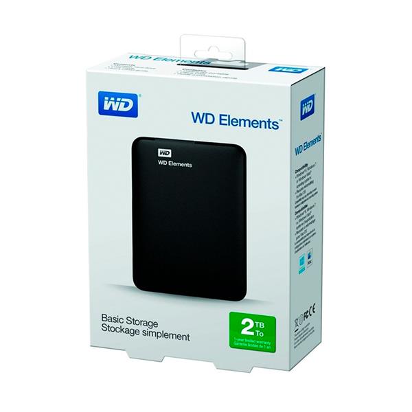 Disco Externo 2TB Western Digital Usb Elements Black